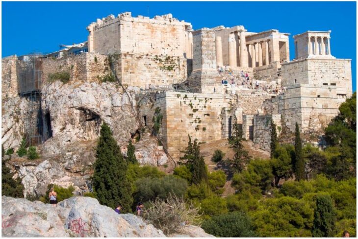 View of the Acropolis from Areopagus, Athens